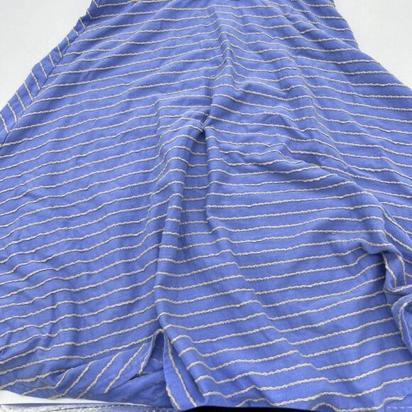 MATILDA JANE Women Exploration Dress S Blue Striped Short Sleeve Scoop Neck - Picture 2 of 7